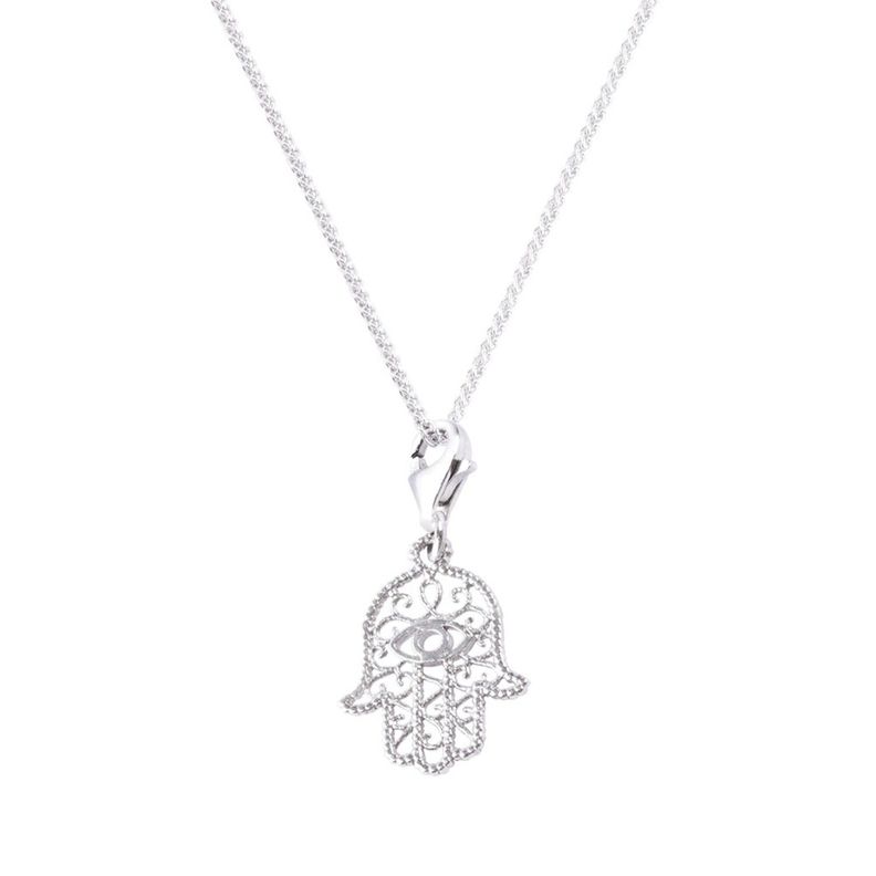 Colgante de Plata Esterlina 925 Mano de Fatima-2
