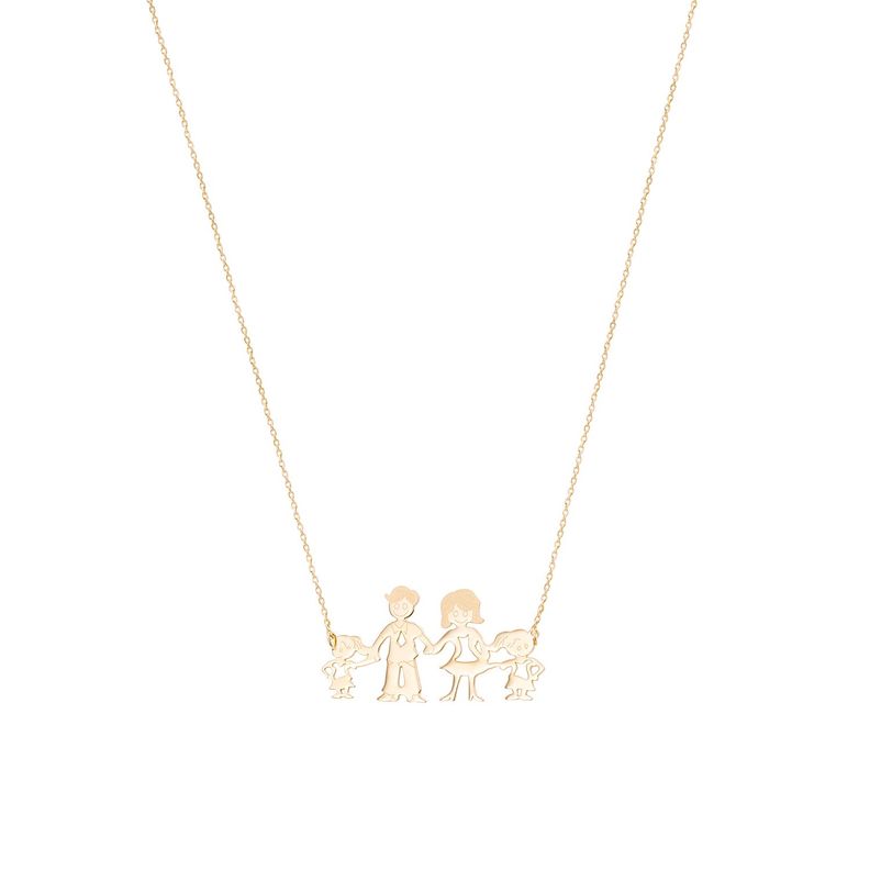 Collar de Oro de 18kt Modelo Familia-0