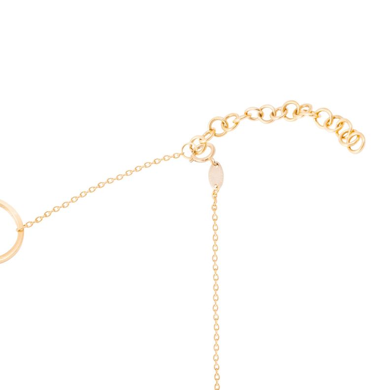 Collar de Oro Amarillo 18kt Argollas Entrelazadas-2