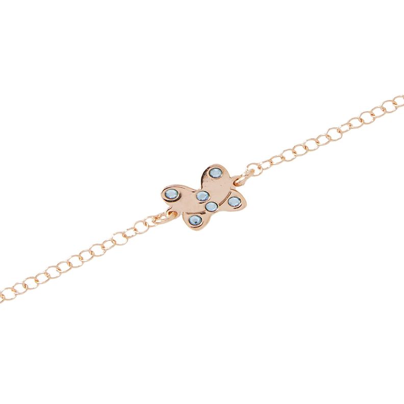 Pulsera Plata Esterlina 925 Mariposa Revestida en Oro 18kt-1