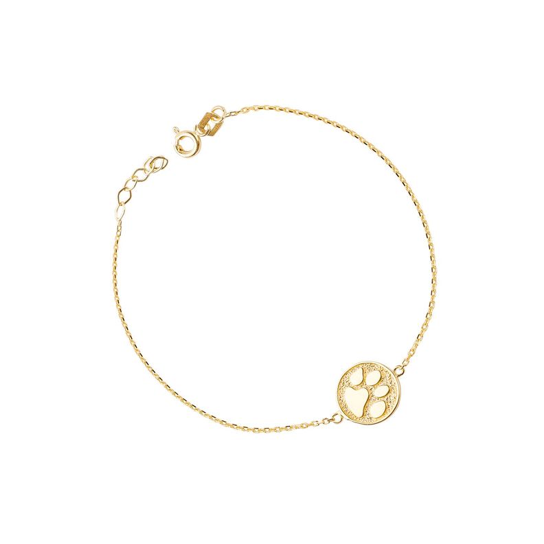 Pulseras de Oro 18kt Modelo Medalla Patita-1