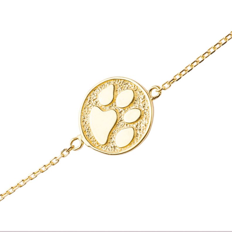 Pulseras de Oro 18kt Modelo Medalla Patita-2