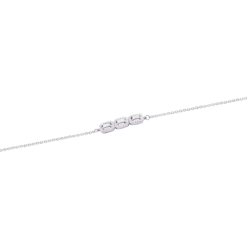 Pulsera de Oro 18kt 19 puntos de diamante-1
