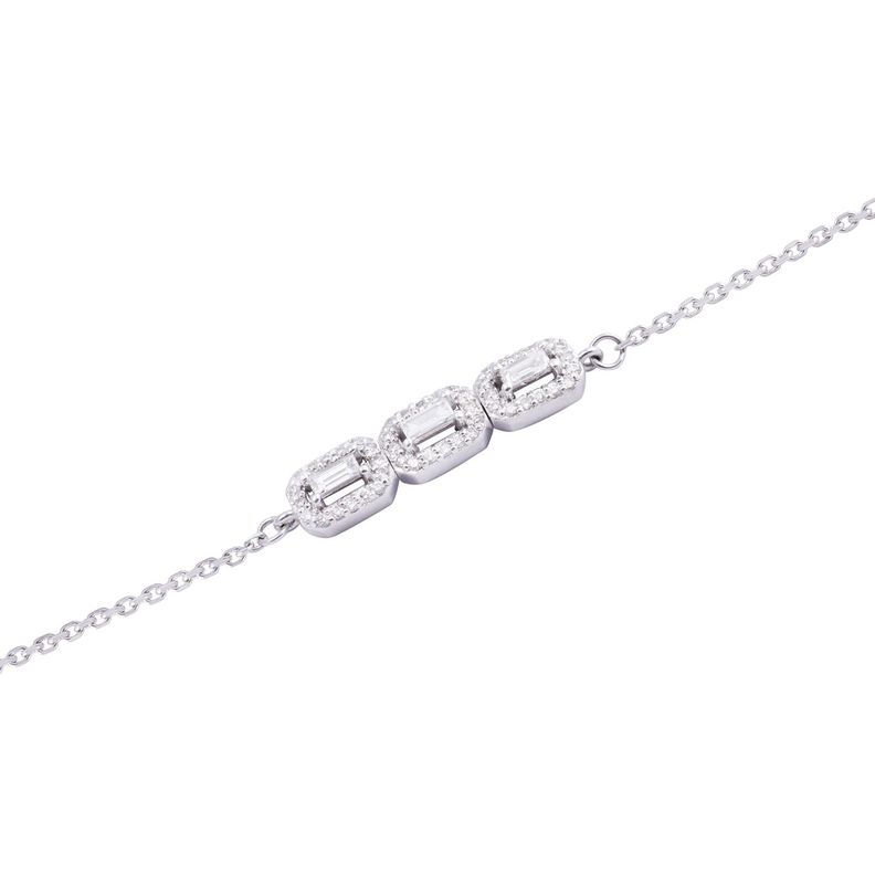 Pulsera de Oro 18kt 19 puntos de diamante-2