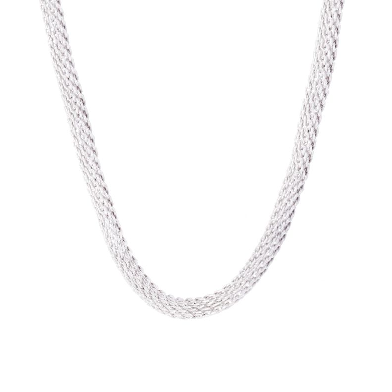 Cadena de Plata Esterlina 925 Diseño Serpiente-1