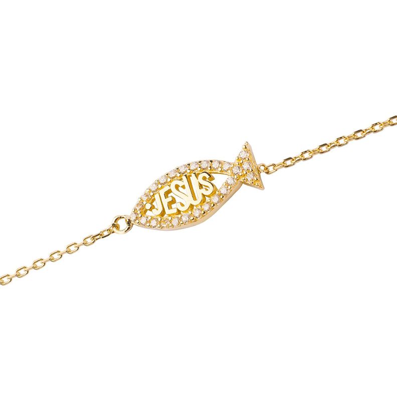 Pulseras de Oro 18kt Modelo Jesús-2