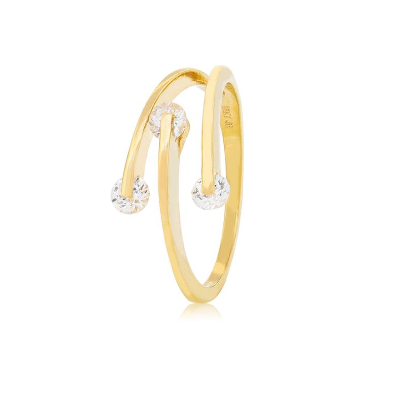 Anillo de Oro 18kt Tres Circones-1