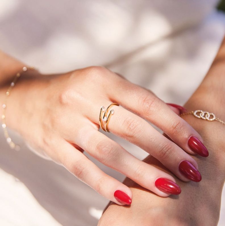 Anillo de Oro 18kt Tres Circones-5