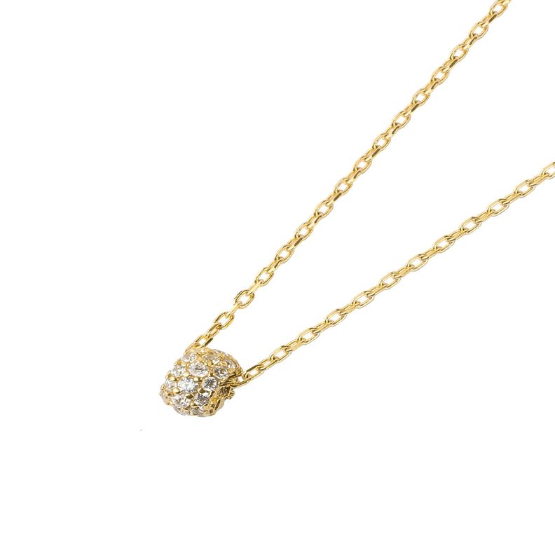 Collar de Oro 18kt Rueda Circon-0