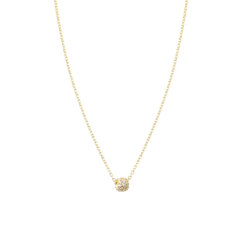 Collar de Oro 18kt Rueda Circon-2