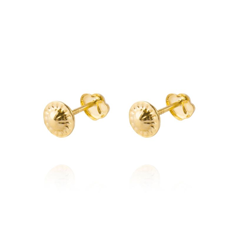 Aros de Oro 9kt Corazon Doble-2