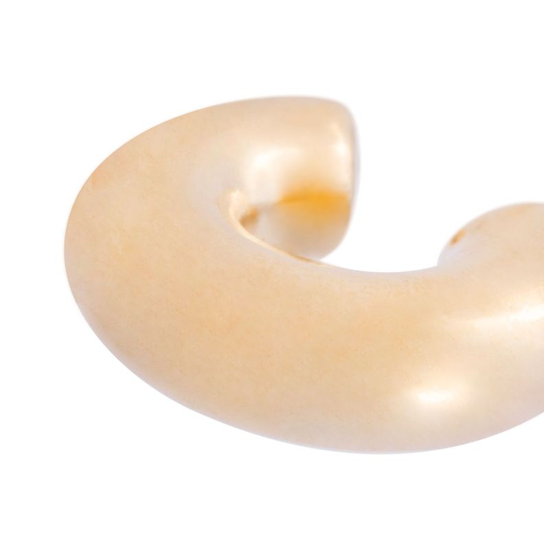 Piercing de Plata Esterlina 925 Earcuff grueso Bañado en Oro 14kt-1
