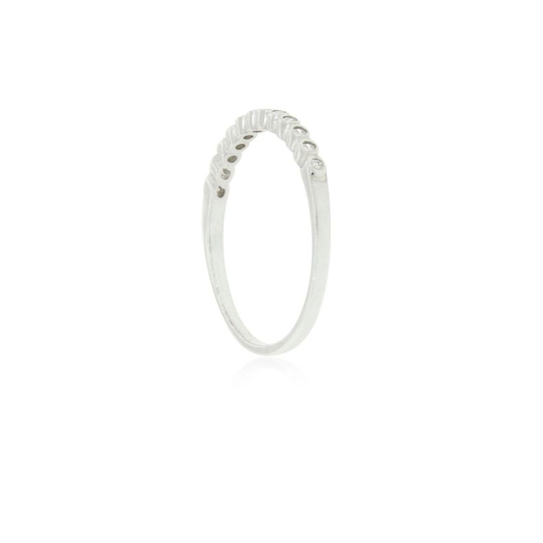 Anillo de Plata Esterlina 925 Medio Cintillo Con Circon-1