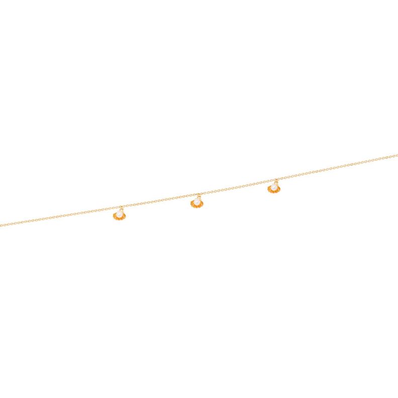Pulsera Oro Amarillo 18kt Perlas y Conchitas-0