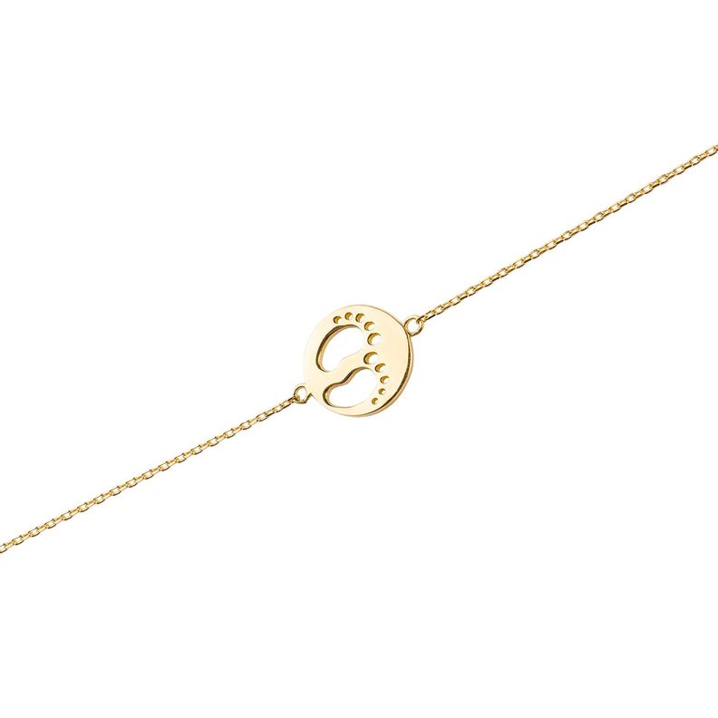 Pulsera de Oro 18kt Modelo Patitas-0