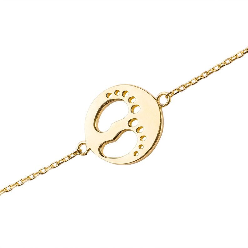 Pulsera de Oro 18kt Modelo Patitas-1