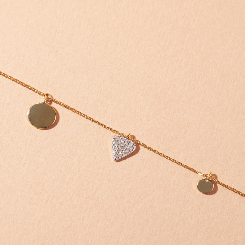 Pulsera Oro Amarillo 18kt Diamantes 5 Pts | Danielle Costantini-1