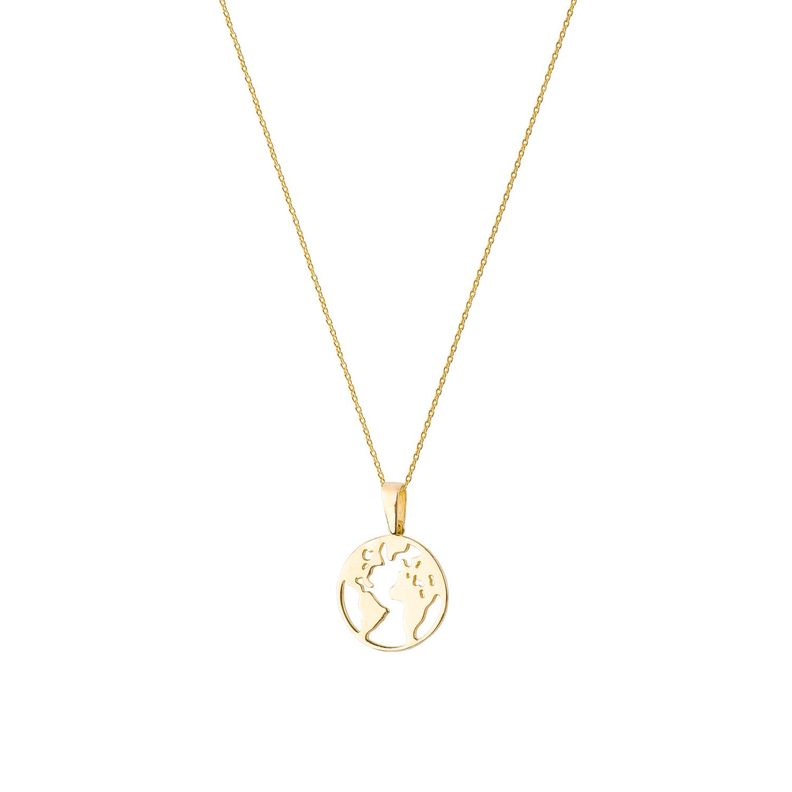Collar de Oro 18kt Mapamundi-2