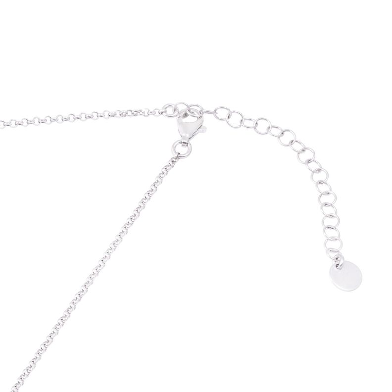 Collar de Plata Esterlina 925 Argollas Bicolor Revestido en Oro 18kt-2
