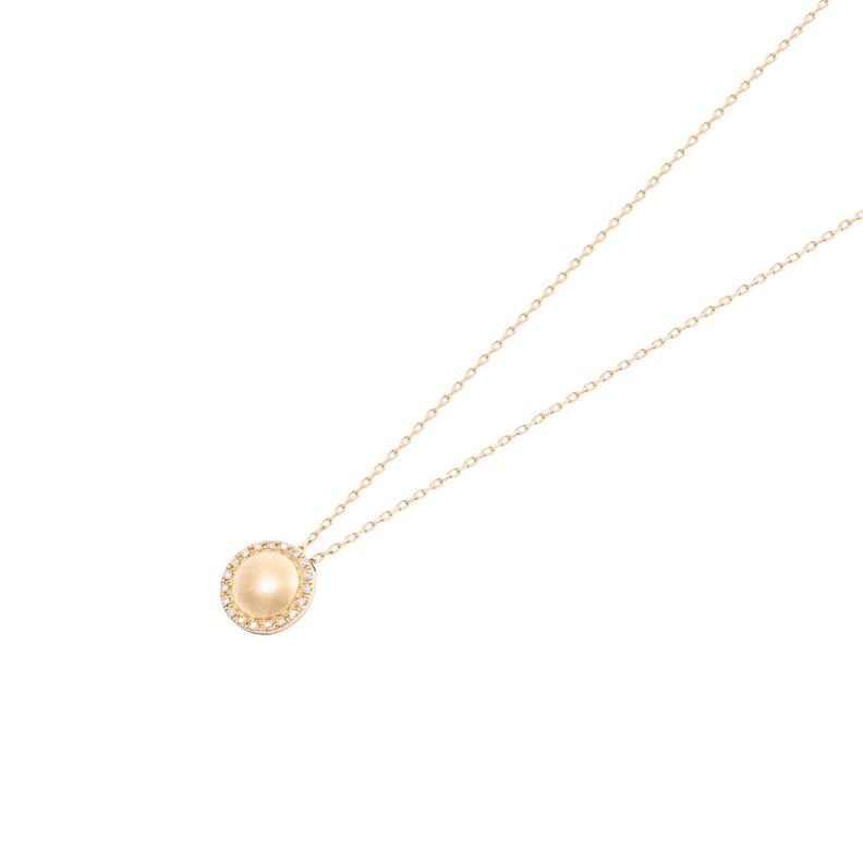 Collar de Oro 18kt con Diamante  Círculo-1