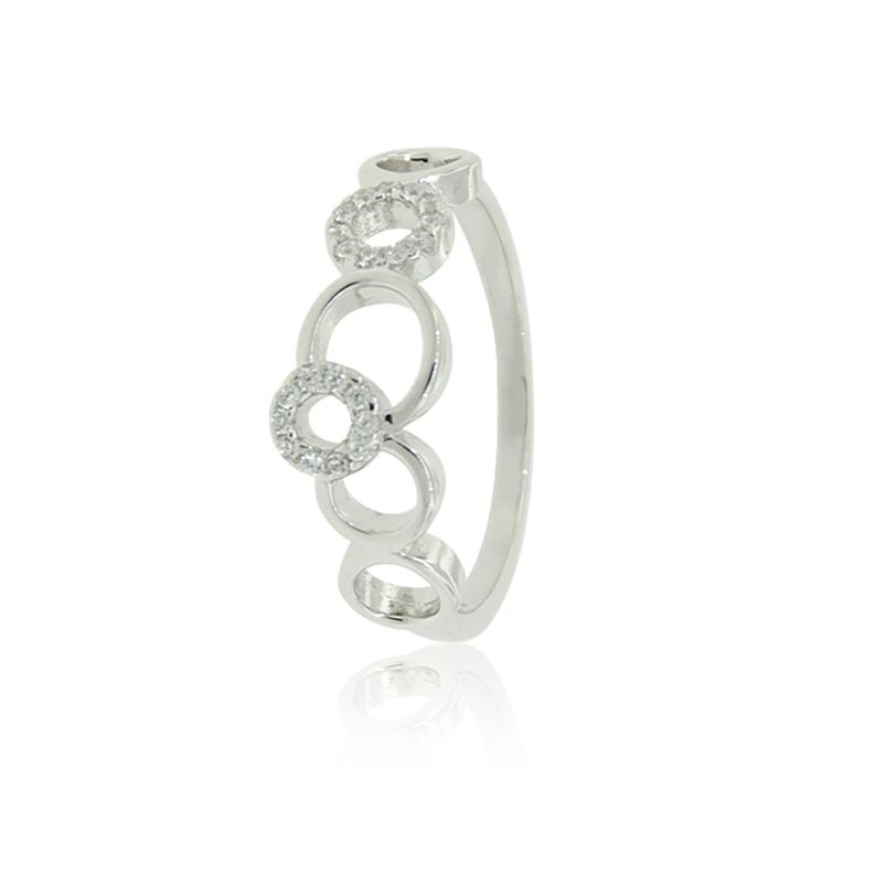 Anillo de Plata Esterlina 925 Infinitos Circon-0