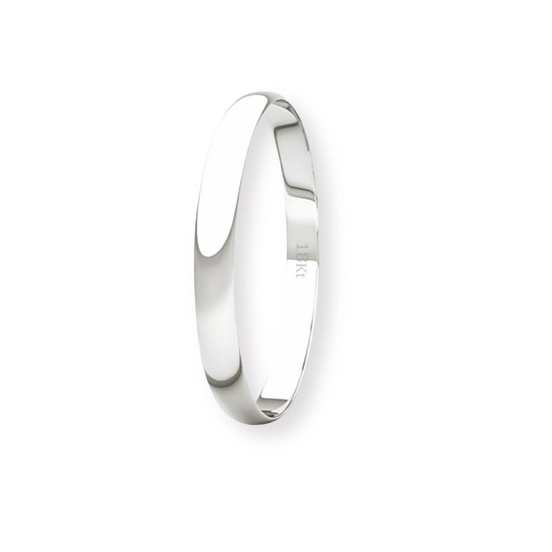Argolla Matrimonio Ilusión de Oro Blanco 18kt Inglés Verona de 2,0mm-0