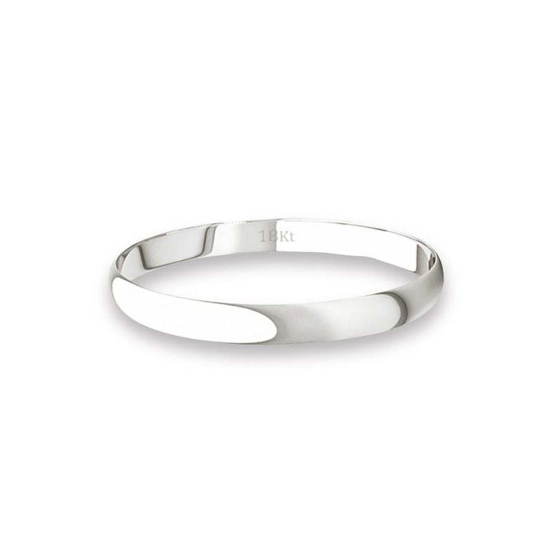 Argolla Matrimonio Ilusión de Oro Blanco 18kt Inglés Verona de 2,0mm-1