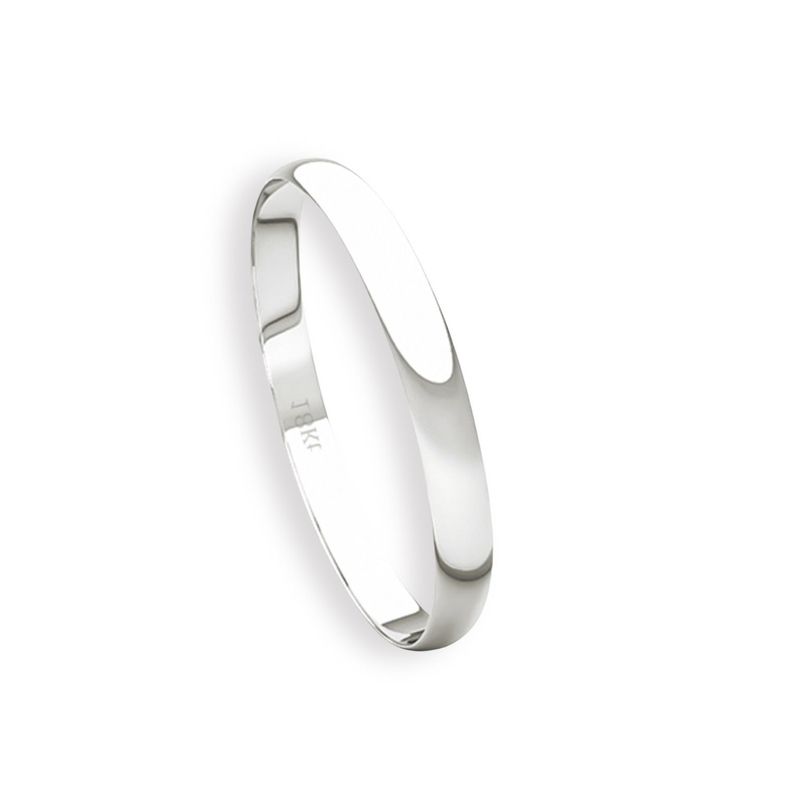 Argolla Matrimonio Ilusión de Oro Blanco 18kt Inglés Verona de 2,0mm-2