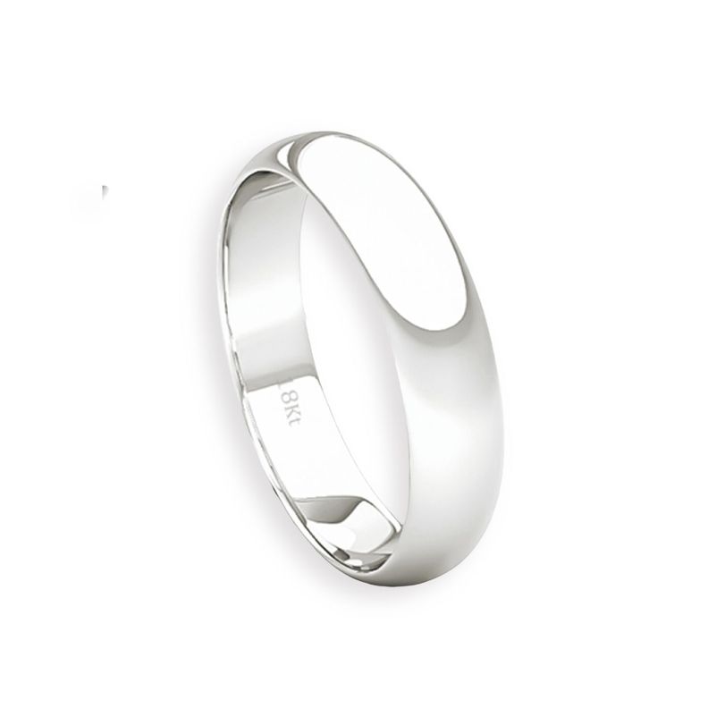 Argolla Matrimonio de Oro Blanco 18kt Inglés Venecia de 3,5mm-2