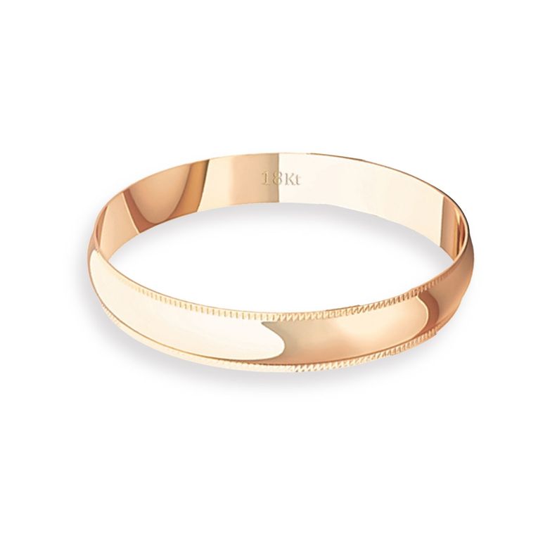 Argolla Matrimonio de Oro Miel 18kt Inglés Alejandrina de 3,0mm-1