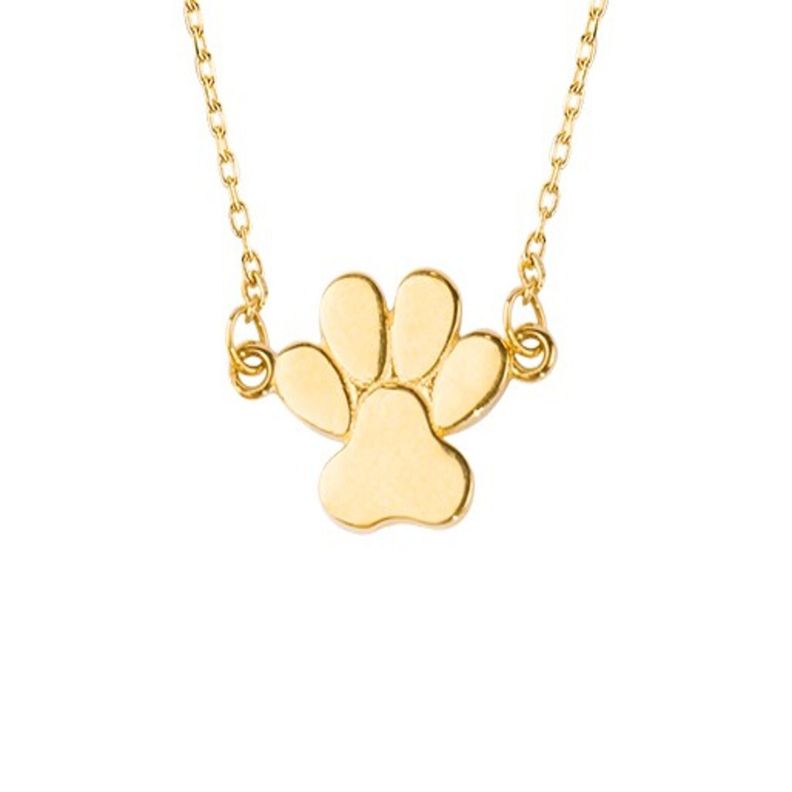 Collar de Oro 18kt Patita de Perro-2