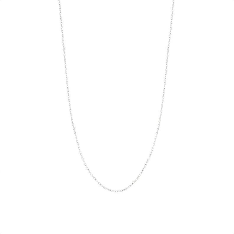 Cadena Oro Blanco 18kt Blanco Limada-0