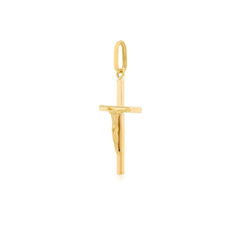 Colgante de Oro 18kt Cruz de Cristo-1