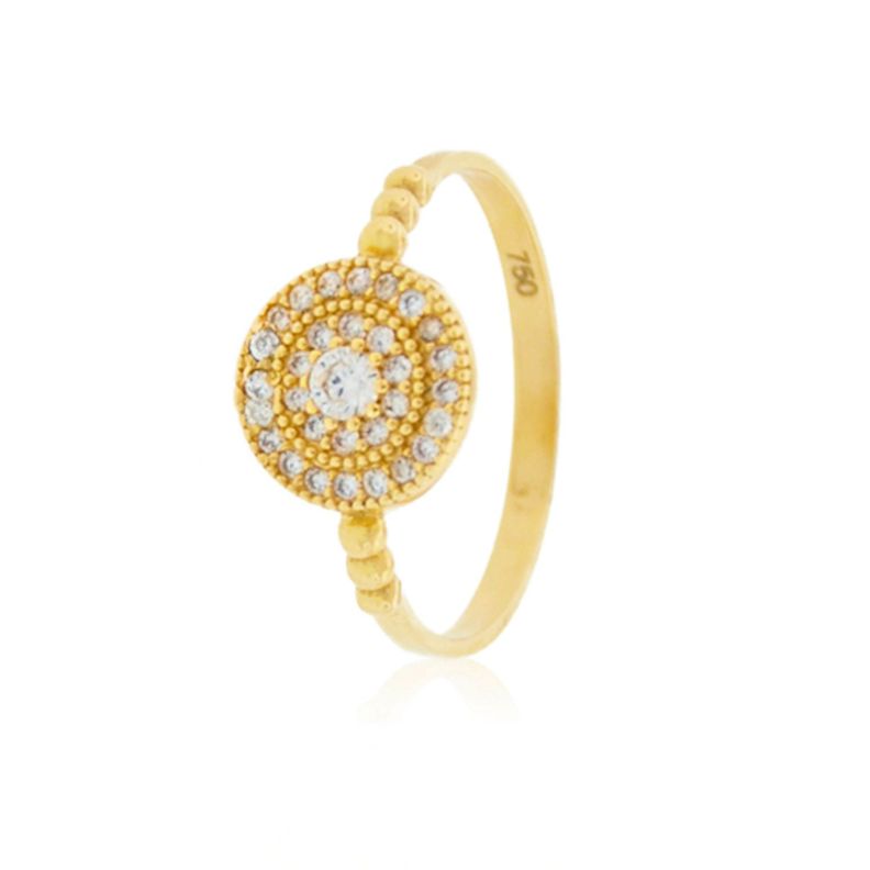 Anillo de Oro 18kt Platillo Circones-0