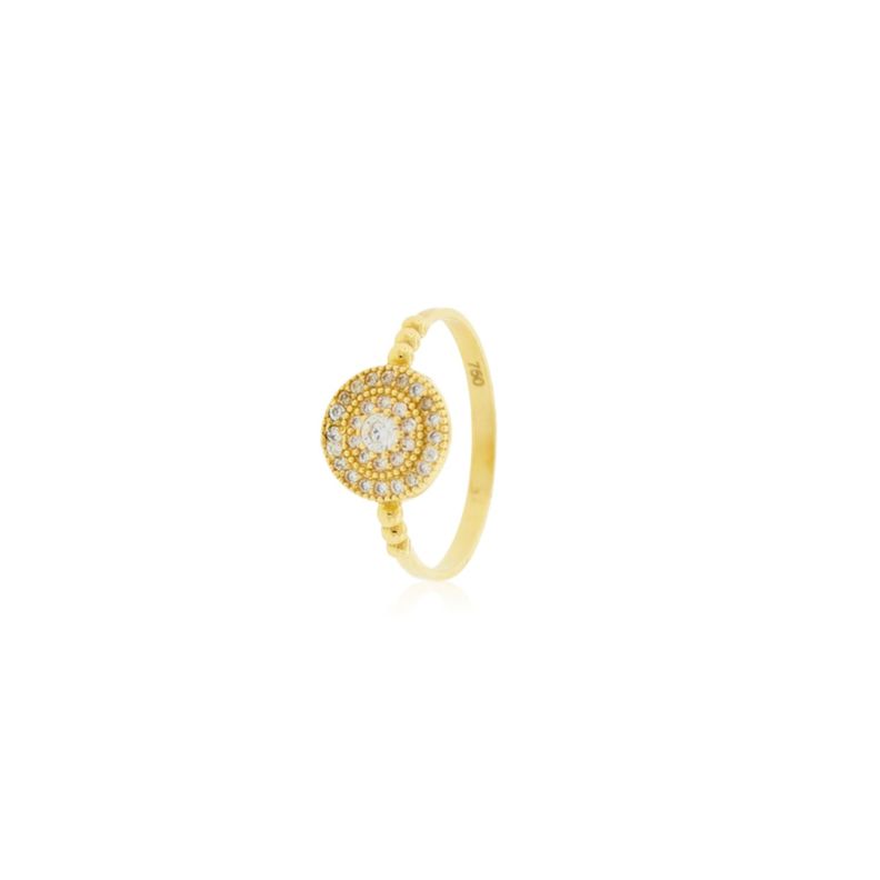 Anillo de Oro 18kt Platillo Circones-2