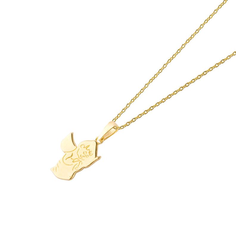 Collar de Oro 18kt Angelito-0