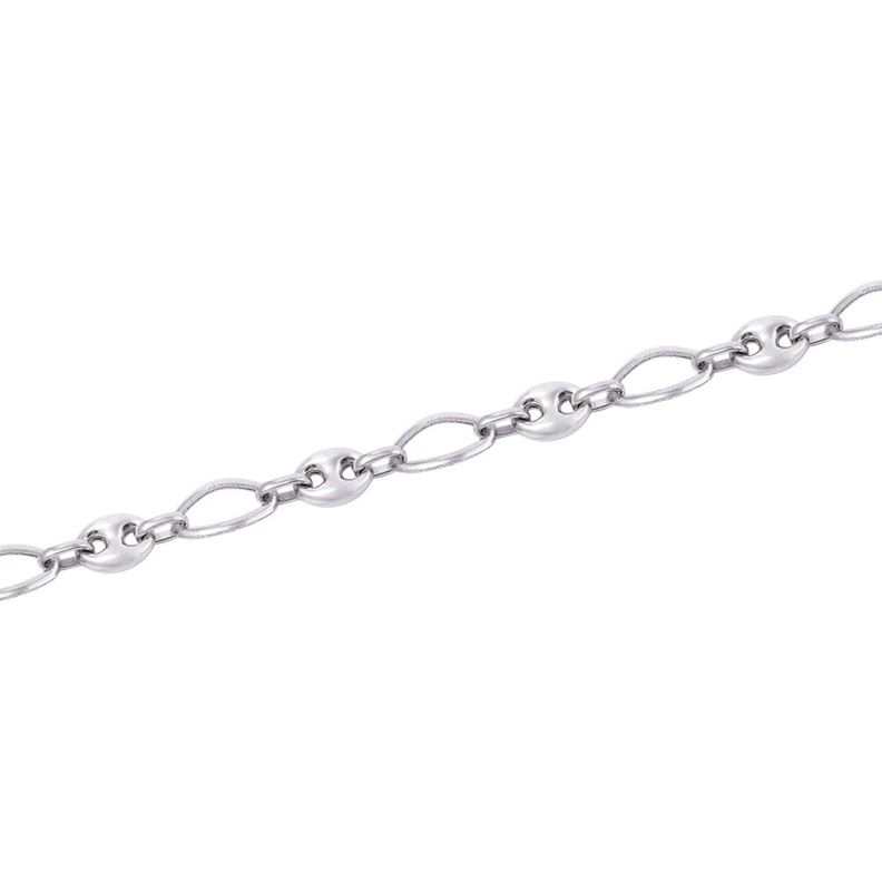 Pulsera de Plata Esterlina 925 Eslabones Grandes-1