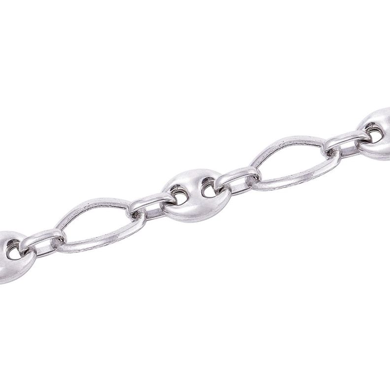 Pulsera de Plata Esterlina 925 Eslabones Grandes-2