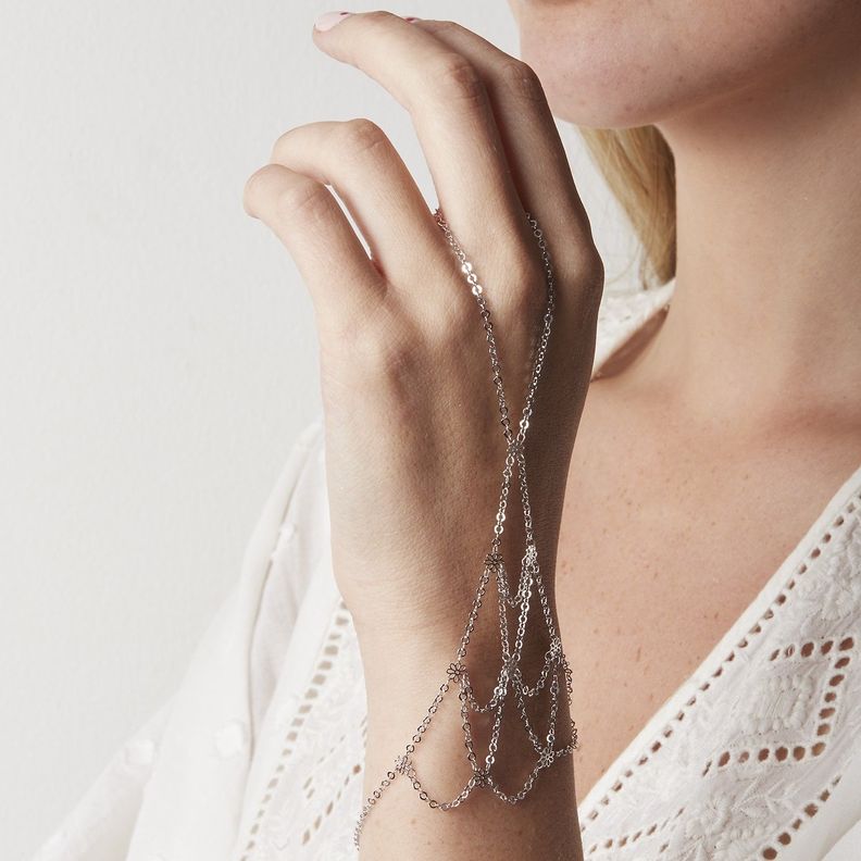 Pulsera de Plata Esterlina 925 Eslabones Grandes-3