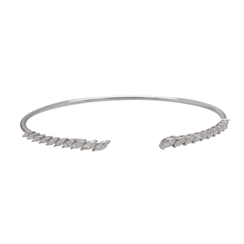 Pulsera Oro Blanco 18kt Diamante 1,14Qts | Danielle Costantini-0