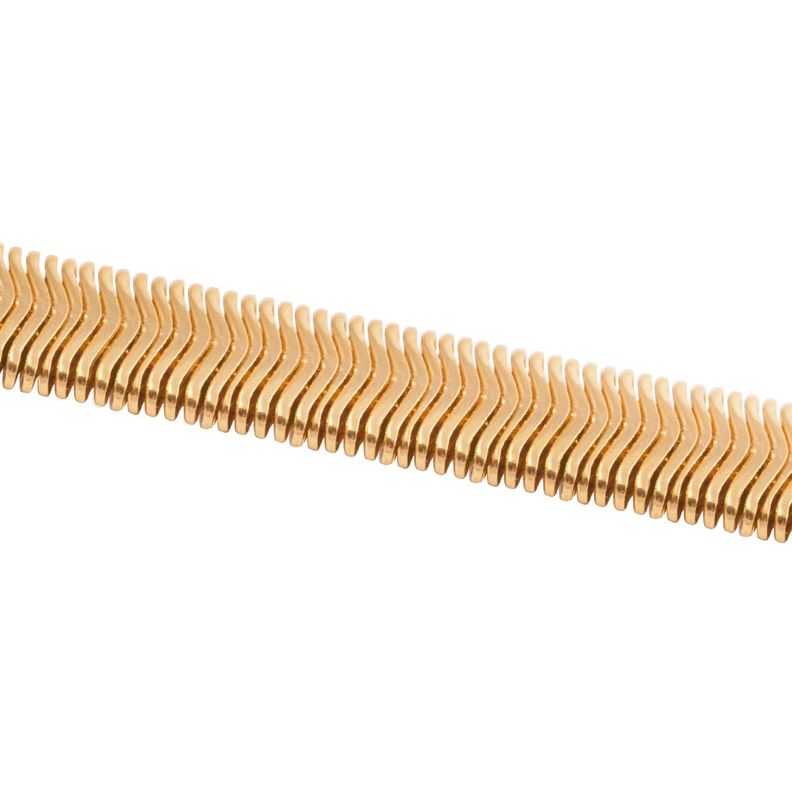 Pulsera de Plata Esterlina 925 Rígida Bañado en Oro 14kt-1
