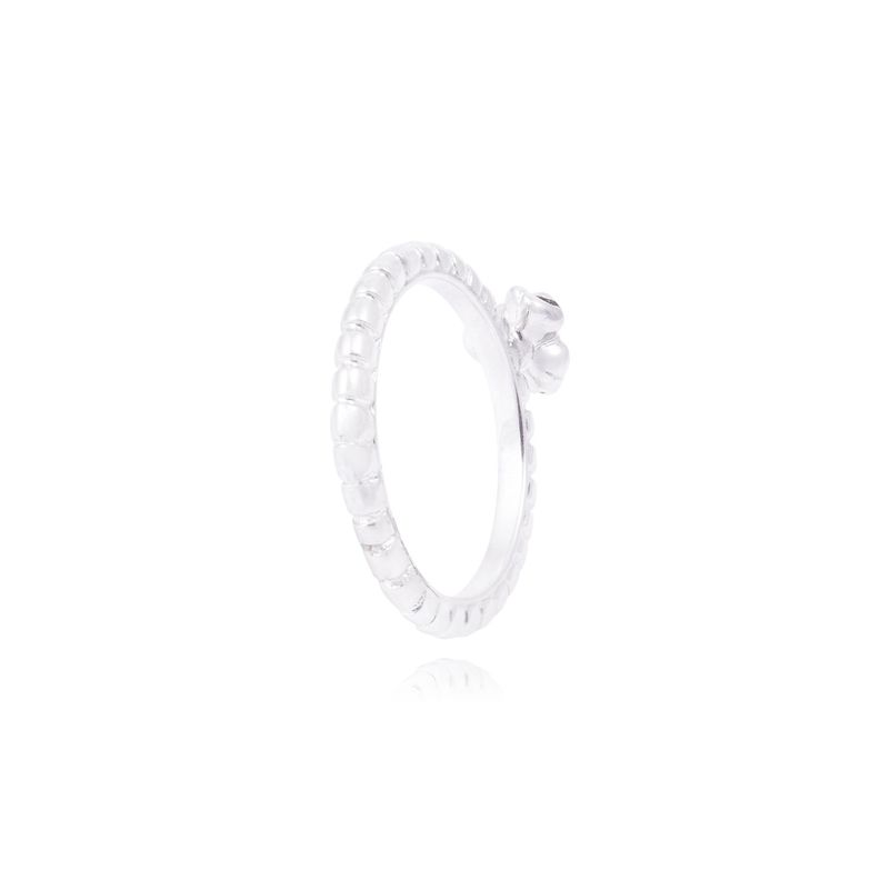 Anillo de Plata Esterlina 925 Circonitas Brillantes Central 2mm-2