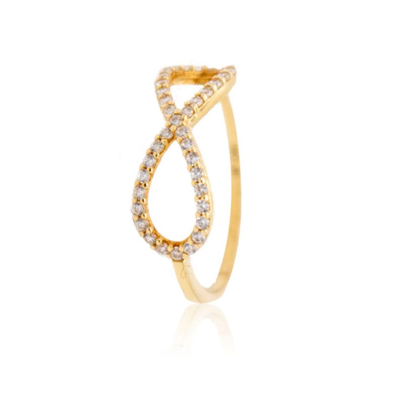 Anillo de Oro 18kt Modelo Infinito-0