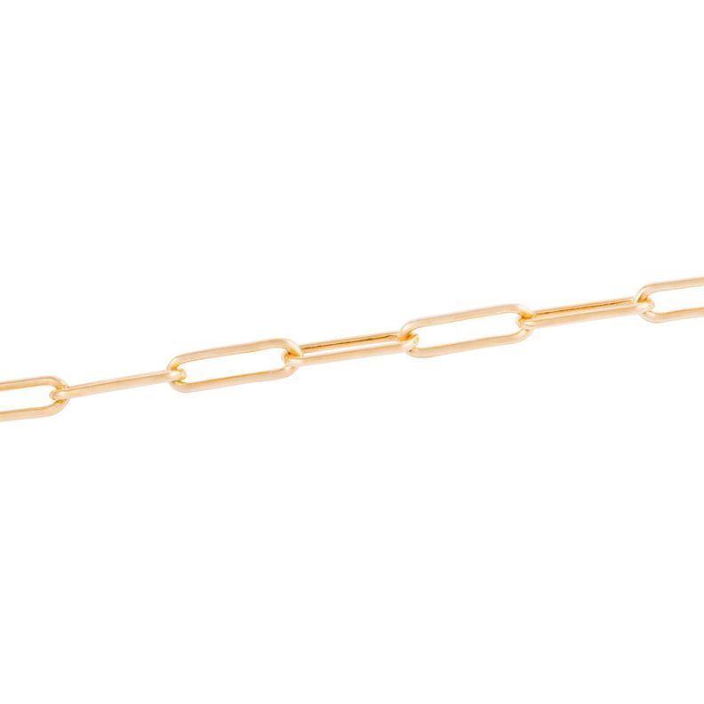 Pulsera de Plata Esterlina 925 Eslabón mediano Bañado en Oro 14kt-1
