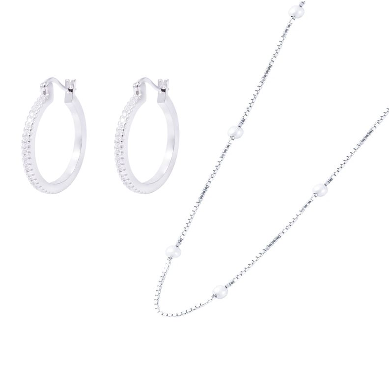Conjunto Lazos con Brillo-0