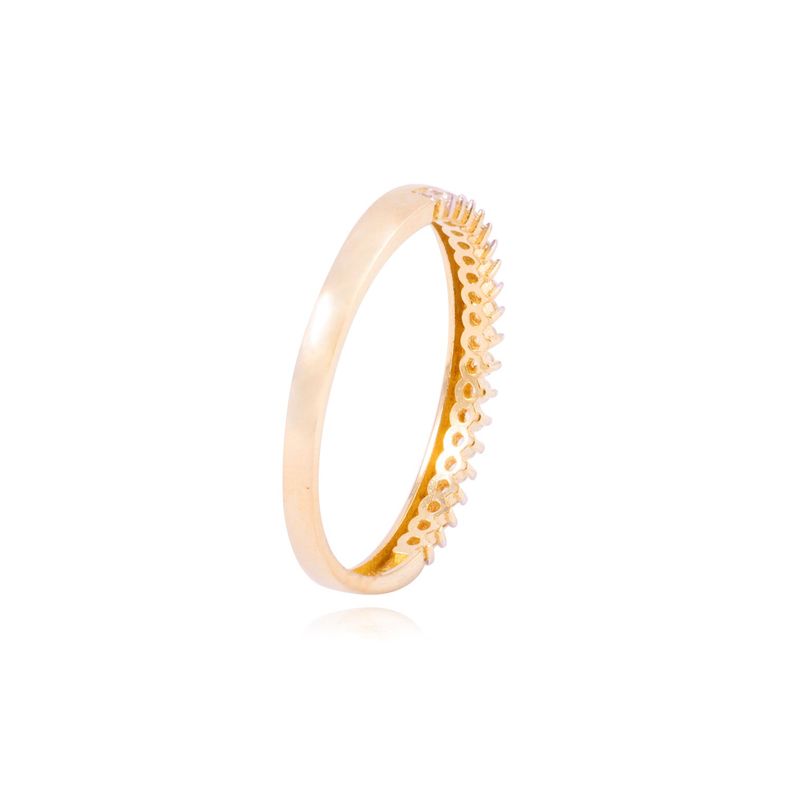 Anillo Compromiso de Oro 18Kt Tiara Circón-2
