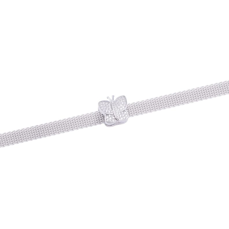 Dije de Plata broche Mariposa con Circonita-2