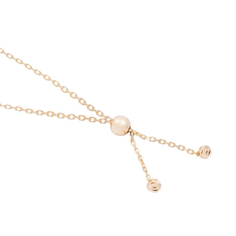 Pulsera Oro Amarillo 18kt Detalles Tricolor Ajustable-0