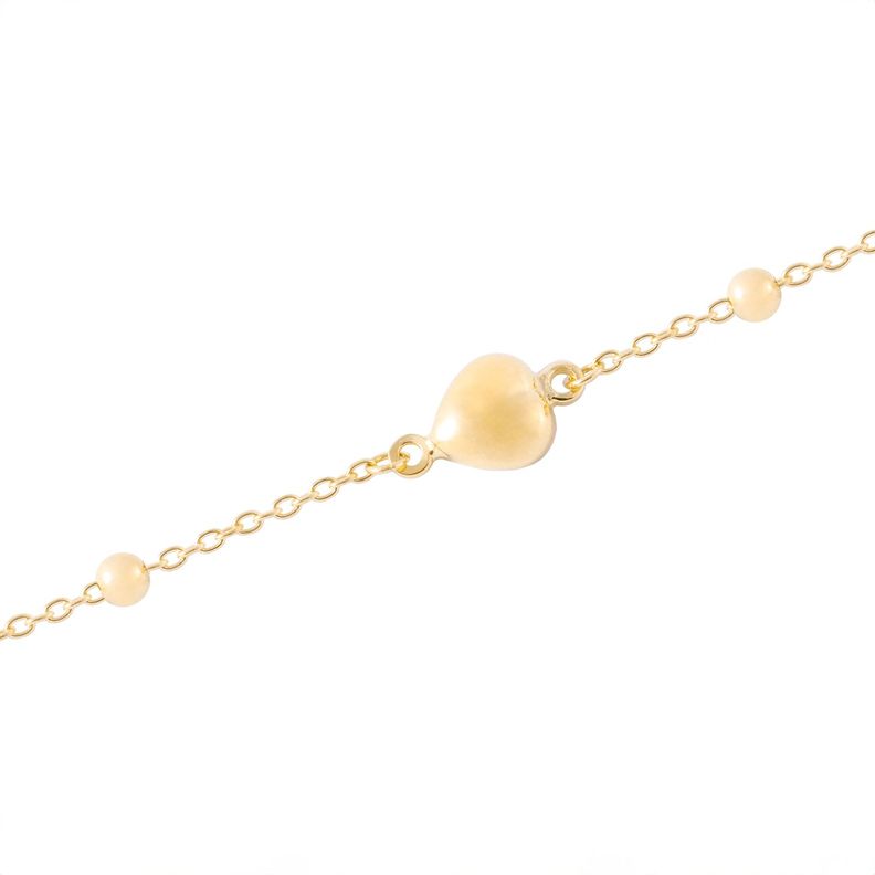 Pulsera de Oro 18kt Pelotitas Facetadas.-2