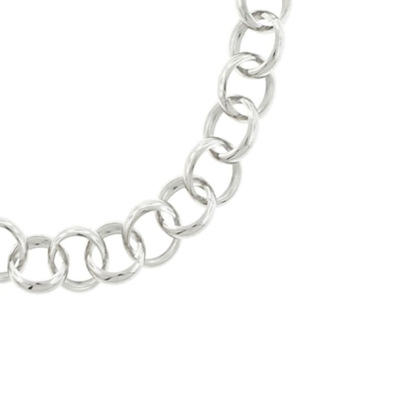 Pulsera de Plata Esterlina 925 Argollas Entrelazadas-2